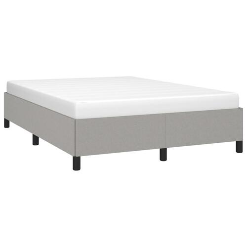 Sengeramme uden madras 140x190 cm stof lysegrå