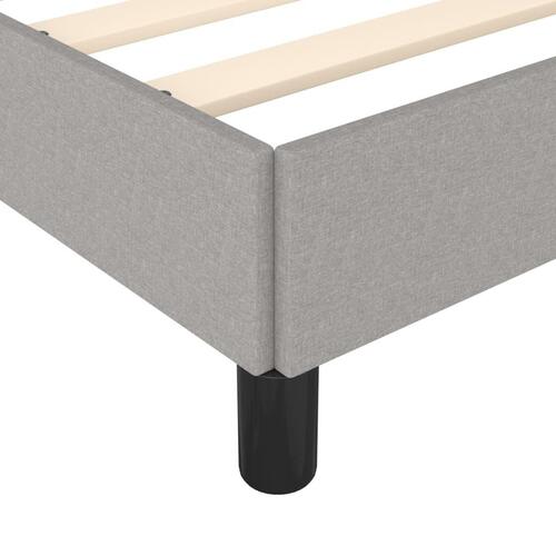 Sengeramme uden madras 140x190 cm stof lysegrå