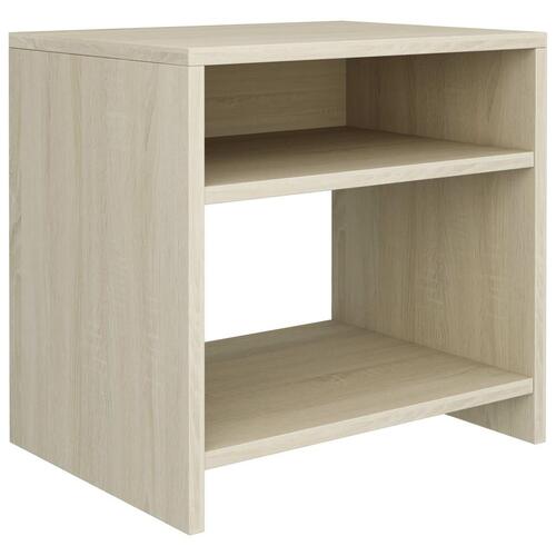 Sengebord 40x30x40 cm konstrueret træ Sonoma-eg