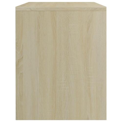 Sengeborde 2 stk. 40x30x40 cm konstrueret træ Sonoma-eg