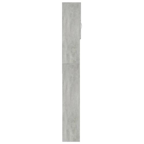 Vaskemaskineskab 64x25,5x190 cm konstrueret træ Betongrå