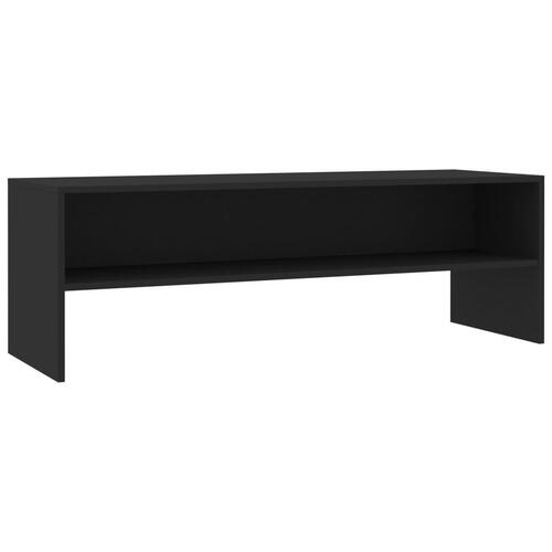Tv-bord 120x40x40 cm konstrueret træ sort