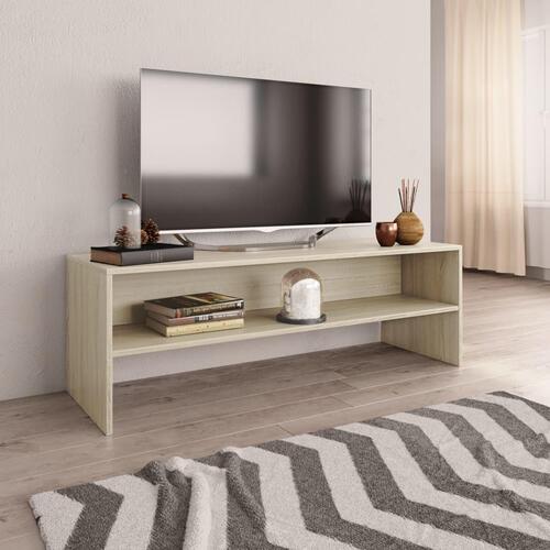 Tv-bord 120x40x40 cm konstrueret træ sonoma-eg