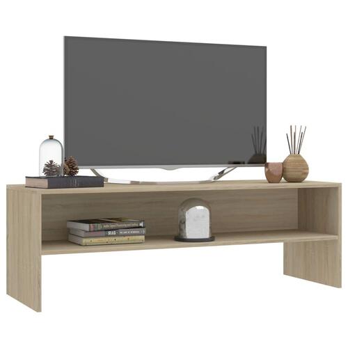 Tv-bord 120x40x40 cm konstrueret træ sonoma-eg