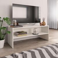 Tv-bord 100x40x40 cm konstrueret træ hvid