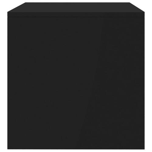 Tv-bord 100x40x40 cm konstrueret træ sort