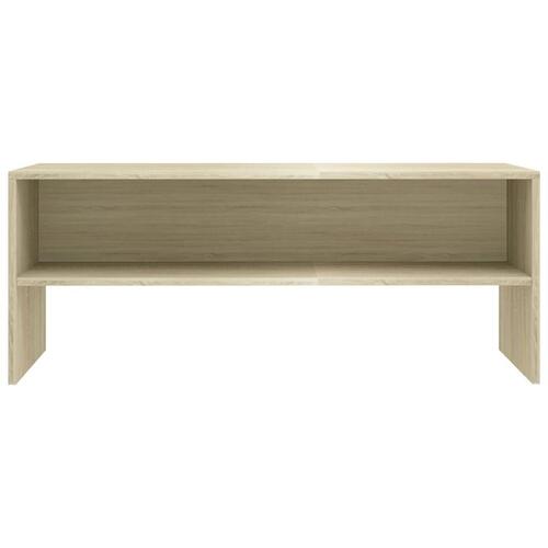 Tv-bord 100x40x40 cm konstrueret træ sonoma-eg