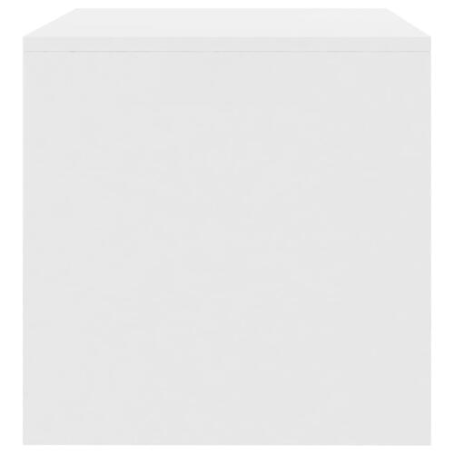Tv-bord 100x40x40 cm konstrueret træ hvid højglans