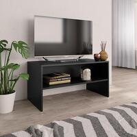 Tv-bord 80x40x40 cm konstrueret træ sort