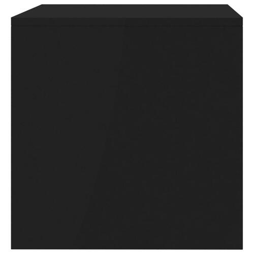 Tv-bord 80x40x40 cm konstrueret træ sort
