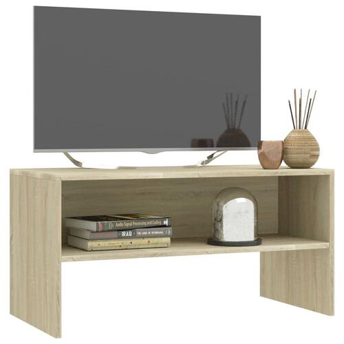 Tv-bord 80x40x40 cm konstrueret træ sonoma-eg
