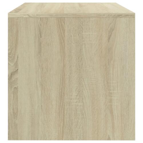 Tv-bord 80x40x40 cm konstrueret træ sonoma-eg