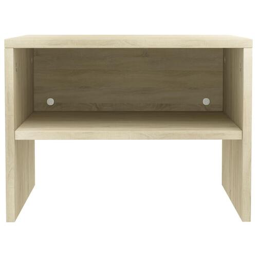 Sengebord 40x30x30 cm konstrueret træ Sonoma-eg