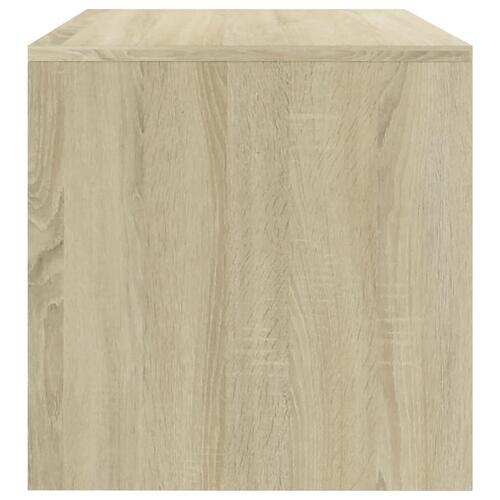 Sengebord 40x30x30 cm konstrueret træ Sonoma-eg