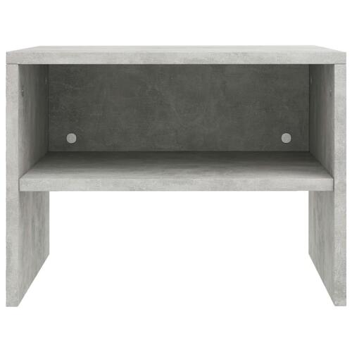 Sengeborde 2 stk. 40x30x30 cm konstrueret træ Betongrå