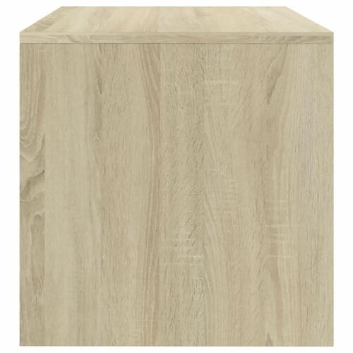 Sengeskab 40 x 30 x 30 cm spånplade hvid sonoma-egetræsfarve