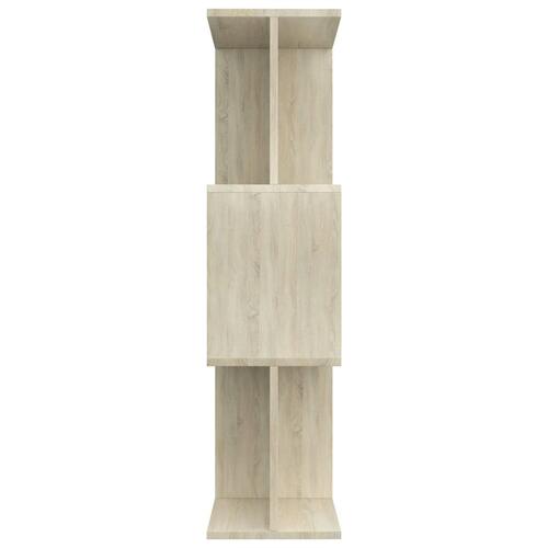 Bogreol/rumdeler 80x24x96 cm konstrueret træ sonoma-eg