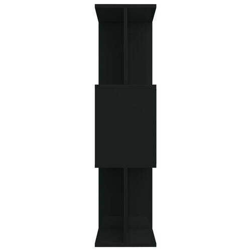 Bogskab/rumdeler 80 x 24 x 96 cm spånplade sort højglans