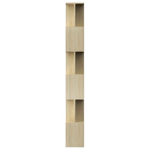 Bogreol/rumdeler 80x24x192 cm konstrueret træ sonoma-eg