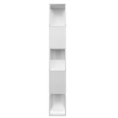 Bogskab/rumdeler 80 x 24 x 159 cm spånplade hvid højglans