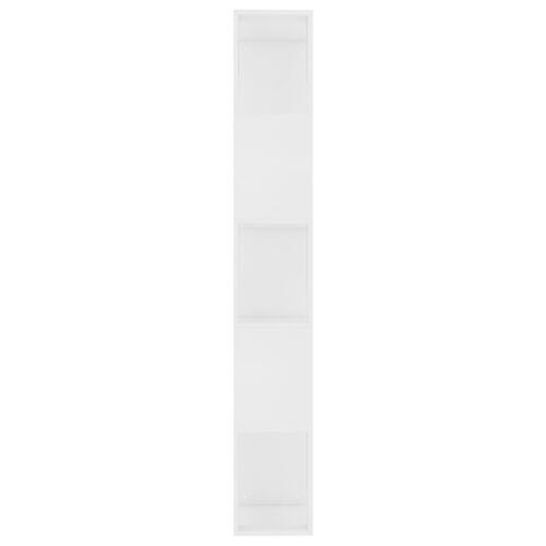 Bogreol/rumdeler 45x24x159 cm konstrueret træ hvid