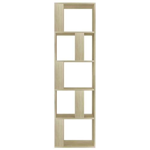 Bogreol/rumdeler 45x24x159 cm konstrueret træ sonoma-eg
