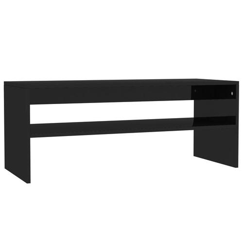 Sofabord 100 x 40 x 40 cm spånplade sort højglans
