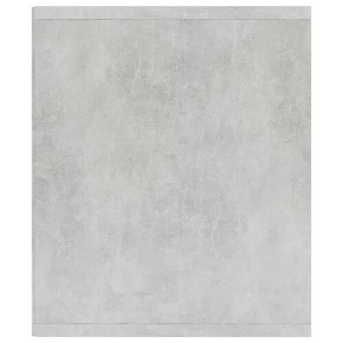 Bogreol/tv-bord 36x30x114 cm konstrueret træ betongrå