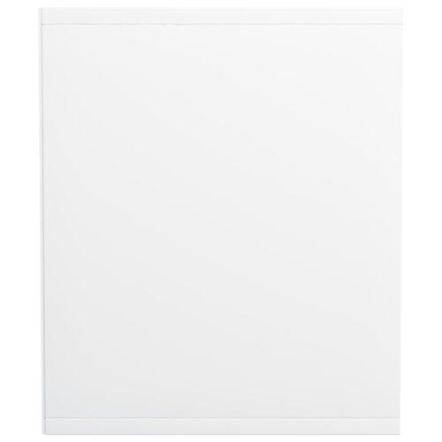 Bogreol/tv-bord 36x30x143 cm konstrueret træ hvid