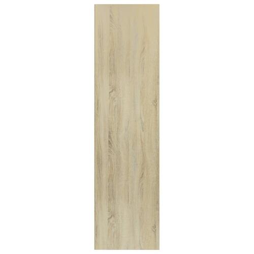 Bogreol/tv-bord 36x30x143 cm konstrueret træ Sonoma-eg