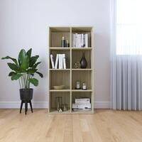 Bogreol/skænk 66x30x130 cm konstrueret træ sonoma-eg