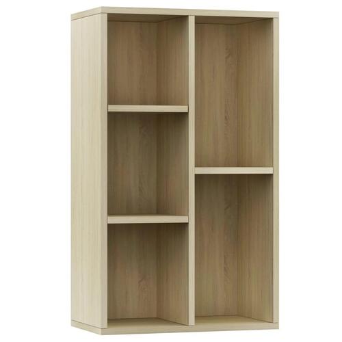 Bogreol/skænk 50x25x80 cm konstrueret træ sonoma-eg