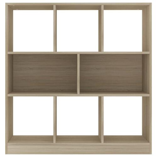 Bogreol 97,5x29,5x100 cm konstrueret træ sonoma-eg