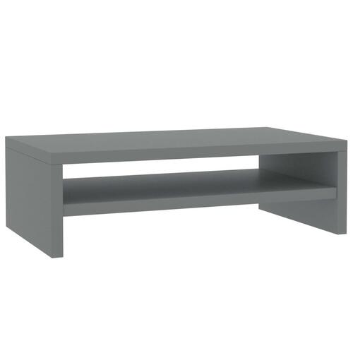 Skærmstander 42x24x13 cm konstrueret træ grå