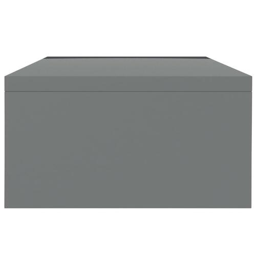 Skærmstander 42x24x13 cm konstrueret træ grå