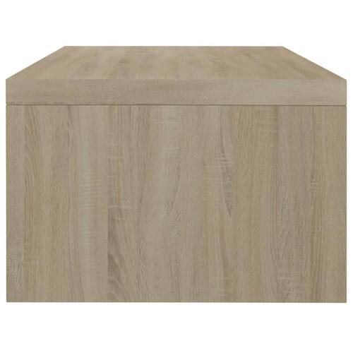 Skærmstander 42x24x13 cm konstrueret træ sonoma-eg