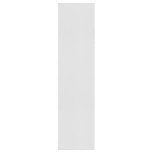 Klædeskab 100x50x200 cm konstrueret træ hvid