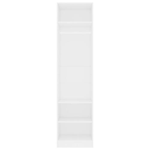 Klædeskab 50x50x200 cm konstrueret træ hvid