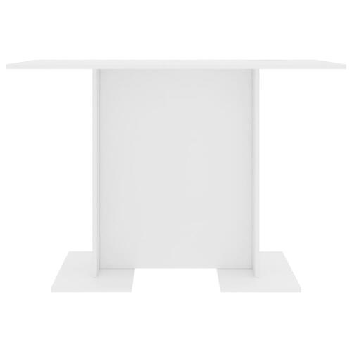 Spisebord 110x60x75 cm konstrueret træ hvid