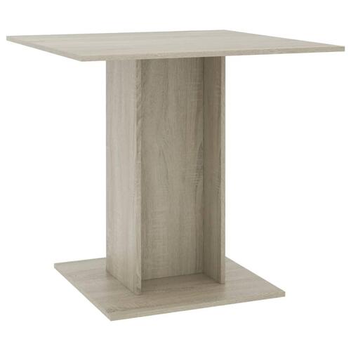 Spisebord 80 x 80 x 75 cm spånplade sonoma-eg