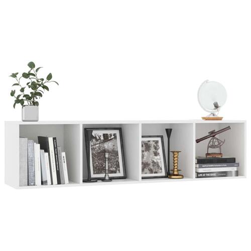 Bogskab/tv-skab hvid 143x30x36 cm