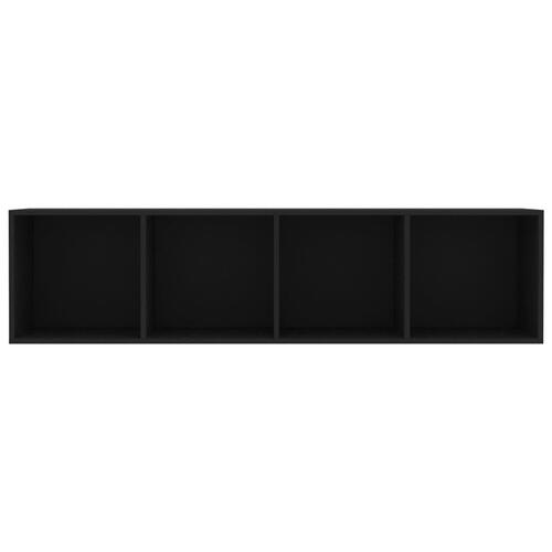 Bogskab/tv-skab sort 143x30x36 cm