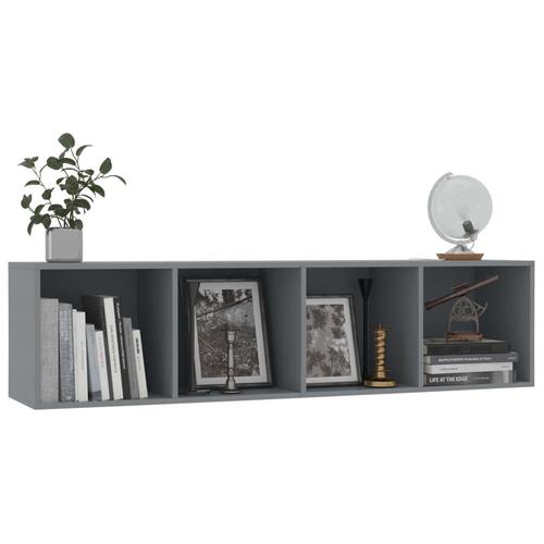 Bogskab/tv-skab grå 143x30x36 cm