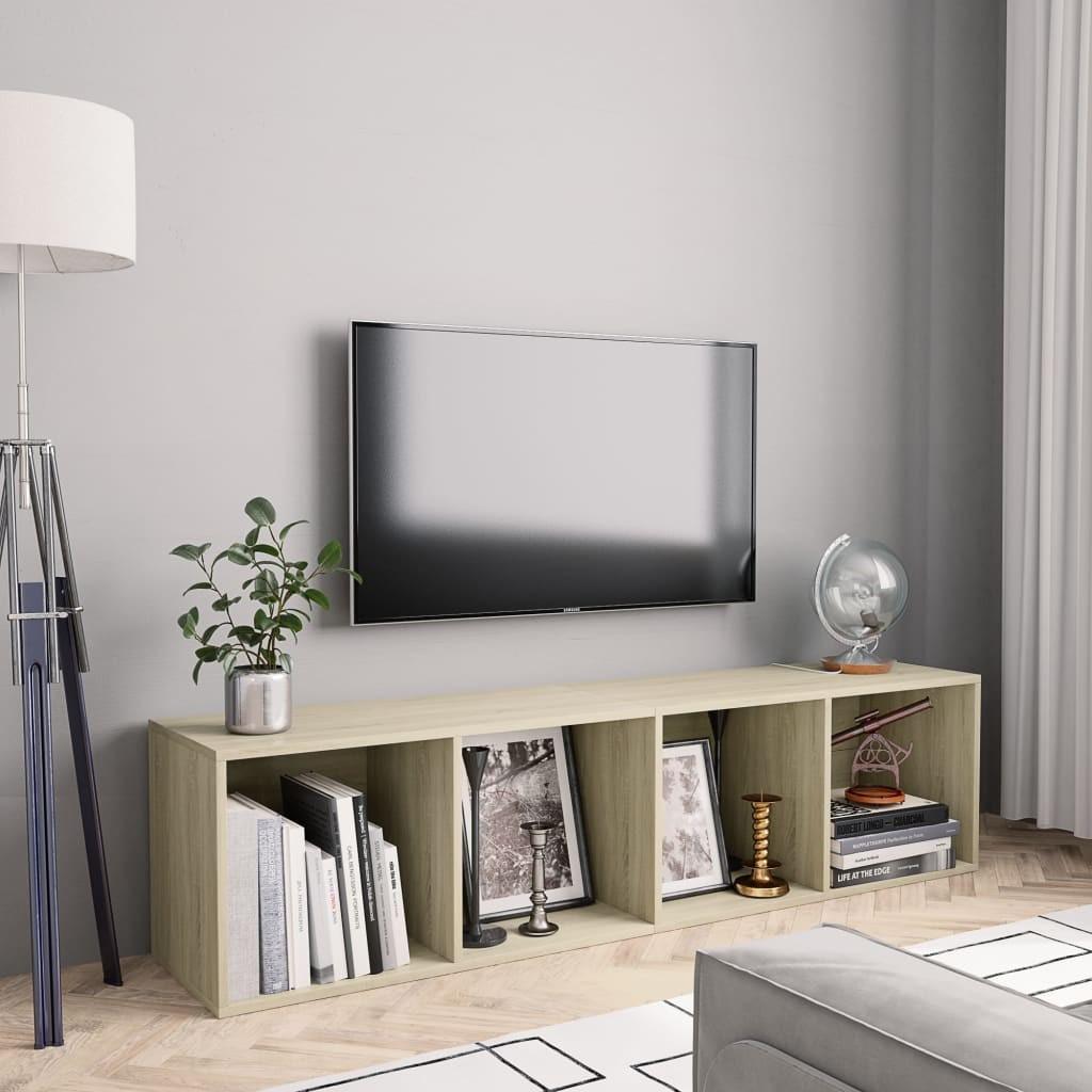 Bogskab/tv-skab sonoma-eg 143x30x36 cm