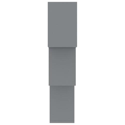 Væghylder 68x15x68 cm kubeformet konstrueret træ grå