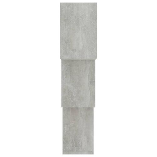Kubeformede væghylder 84,5 x 15 x 27 cm spånplade betongrå