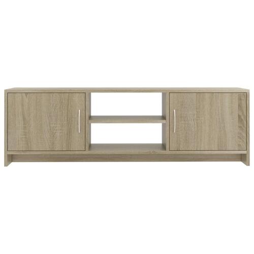 Tv-bord 120x30x37,5 cm konstrueret træ sonoma-eg