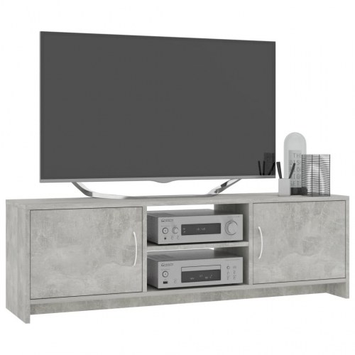 Tv-bord 120x30x37,5 cm konstrueret træ betongrå