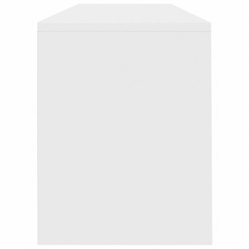 Tv-bord 120x30x37,5 cm konstrueret træ hvid højglans