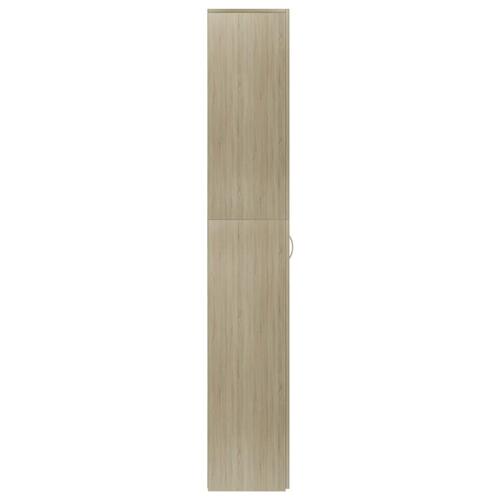 Kontorskab 60x32x190 cm konstrueret træ sonoma-eg